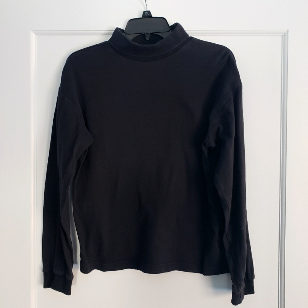 Vintage Boys XL (18) Black Turtleneck, 100% Cotton